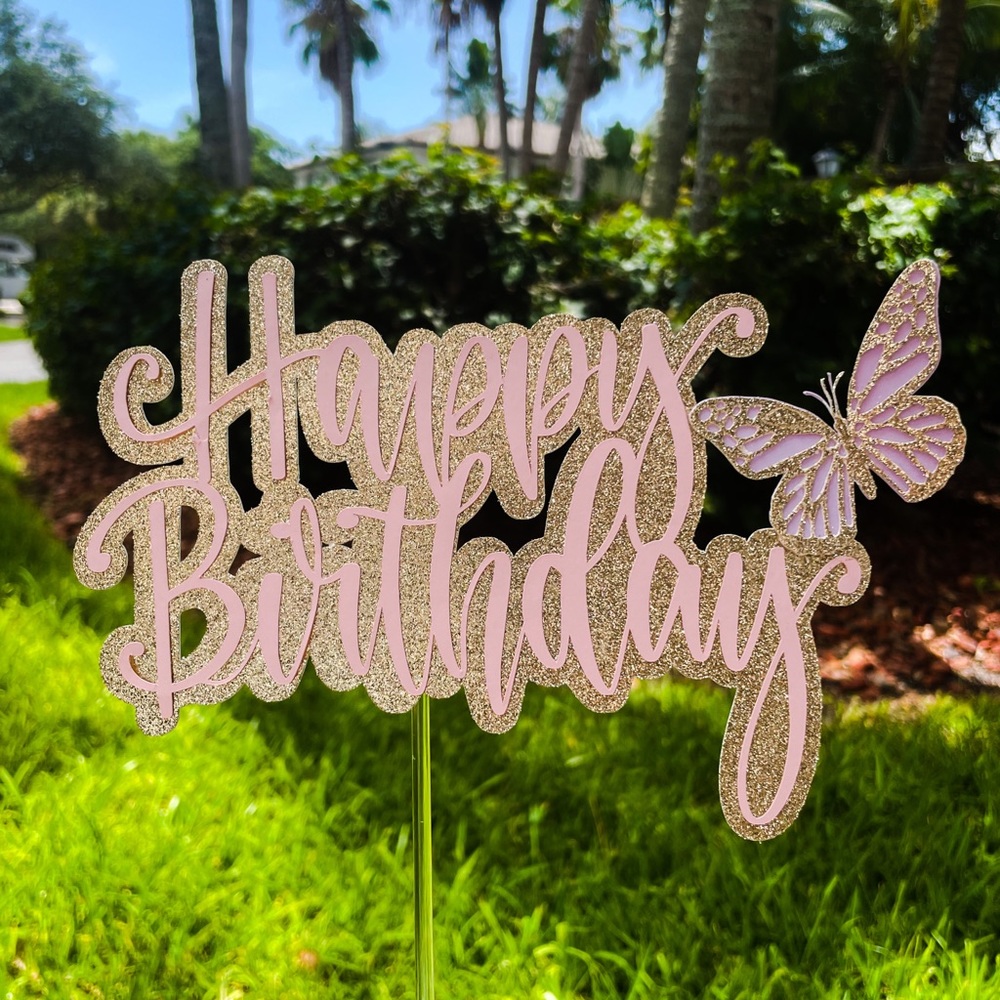 Happy Birthday Cake Topper